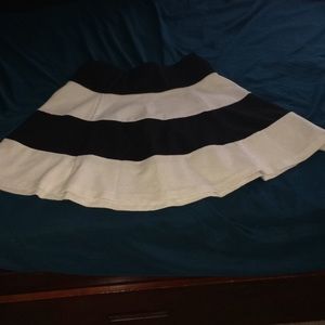 Black And a White Skirt